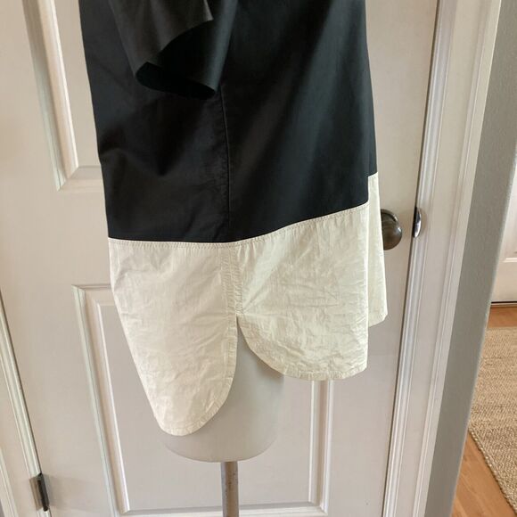 T ALEXANDER WANG Black White Leather Short Sleeve Top Women's- Size‎ 4 - Picture 6 of 15